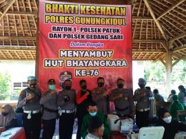 VAKSINASI DALAM RANGKA HUT BHAYANGKARA KE-76